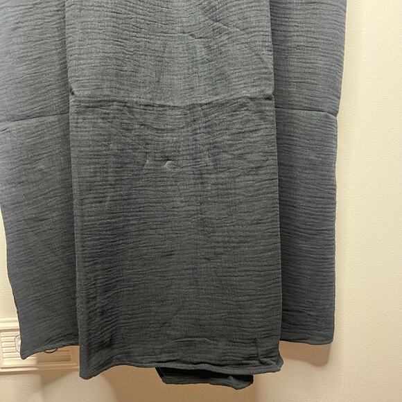 Sol Angeles Long Gauzy Maxi Dress Black M/L Swim Cover Tieback $128 NWT Flowy - Picture 6 of 13